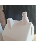 Maison Photophore Chat sur le Toit Räder Design