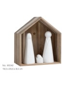 Nativité Bois et Porcelaine, Décoration de Noël Räder Design