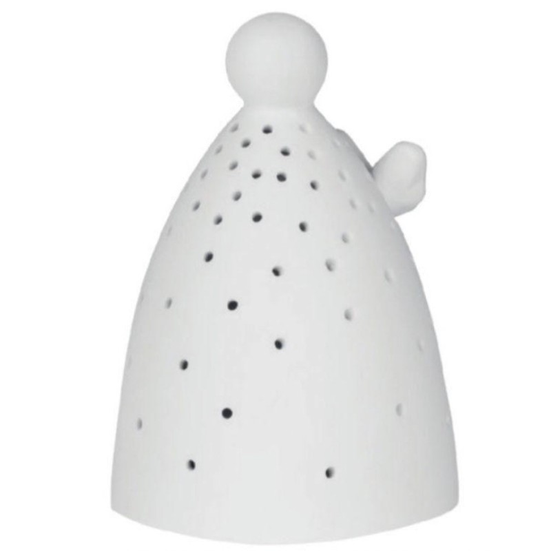 Photophore Ange Design à Leds en Porcelaine, Décoration de Noël Räder Design 90765