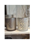 Ensemble de Deux Photophores en Verre, Poussières d'Etoile et Pois Räder Design