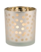 Ensemble de Deux Photophores en Verre, Poussières d'Etoile et Pois Räder Design