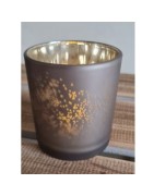 Ensemble de Deux Photophores en Verre, Poussières d'Etoile et Pois Räder Design