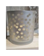 Ensemble de Deux Photophores en Verre, Poussières d'Etoile et Pois Räder Design