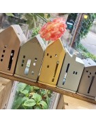 Maison Photophore Moderne Colorée Räder Design 5 Modèles et Couleurs Différentes