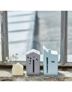 Maison Photophore Moderne Colorée Räder Design 5 Modèles et Couleurs Différentes