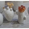 Ensemble Trois Mini Vases en forme de Cactus Raeder Design en Porcelaine Blanche
