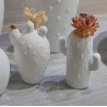 Ensemble Trois Mini Vases en forme de Cactus Raeder Design en Porcelaine Blanche