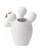 Petit Vase en forme de Cactus Raeder Design en Porcelaine Blanche