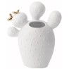 Petit Vase en forme de Cactus Raeder Design en Porcelaine Blanche
