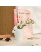 Petit Vase en forme de Cactus Raeder Design en Porcelaine Blanche