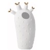 Petit Vase en forme de Cactus Raeder Design en Porcelaine Blanche