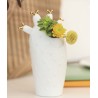 Petit Vase en forme de Cactus Raeder Design en Porcelaine Blanche