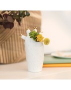 Petit Vase en forme de Cactus Raeder Design en Porcelaine Blanche