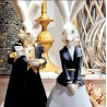 Figurines Couple de Lapins Personnifiés Dandy, en Résine, Clayre et Eef