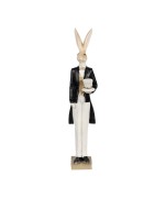 Figurines Couple de Lapins Personnifiés Dandy, en Résine, Clayre et Eef