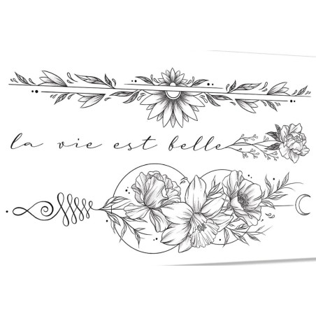 Parure Tatouage Ephémère, La Vie est Belle, SIOOU
