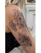 Parure Tatouage Ephémère, Le Temps des Fleurs, SIOOU