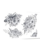 Parure Tatouage Ephémère, Le Temps des Fleurs, SIOOU