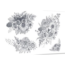 Parure Tatouage Ephémère, Le Temps des Fleurs, SIOOU