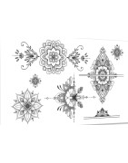 Parure Tatouage Ephémère, Le Temps des Mandalas, SIOOU