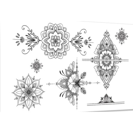 Parure Tatouage Ephémère, Le Temps des Mandalas, SIOOU