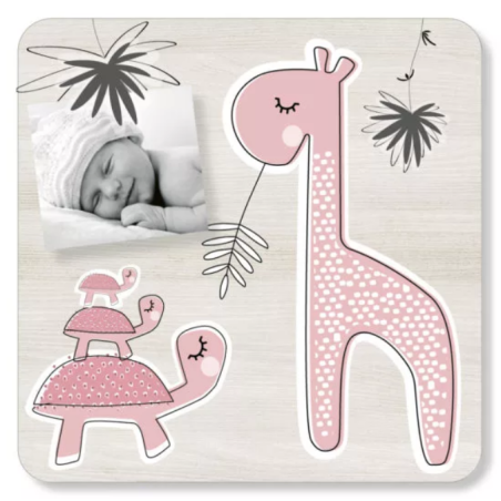 Pêle-Mêle Céleste Girafe Rose Lovely Tribu promotion