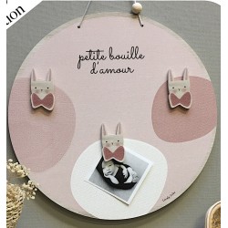 Porte-Photos Mr Lapin Rose Petite Bouille Lovely Tribu promotion