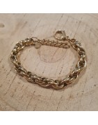 Bracelet Camron à Mailles Torsadées en Acier Doré BOHM