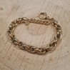 Bracelet Camron à Mailles Torsadées en Acier Doré BOHM