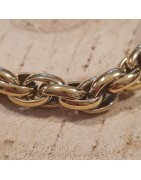 Bracelet Camron à Mailles Torsadées en Acier Doré BOHM