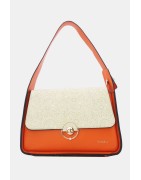 Sac Tom et Eva Orange et Crème, et Effet Dentelle