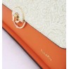 Sac Tom et Eva Orange et Crème, et Effet Dentelle
