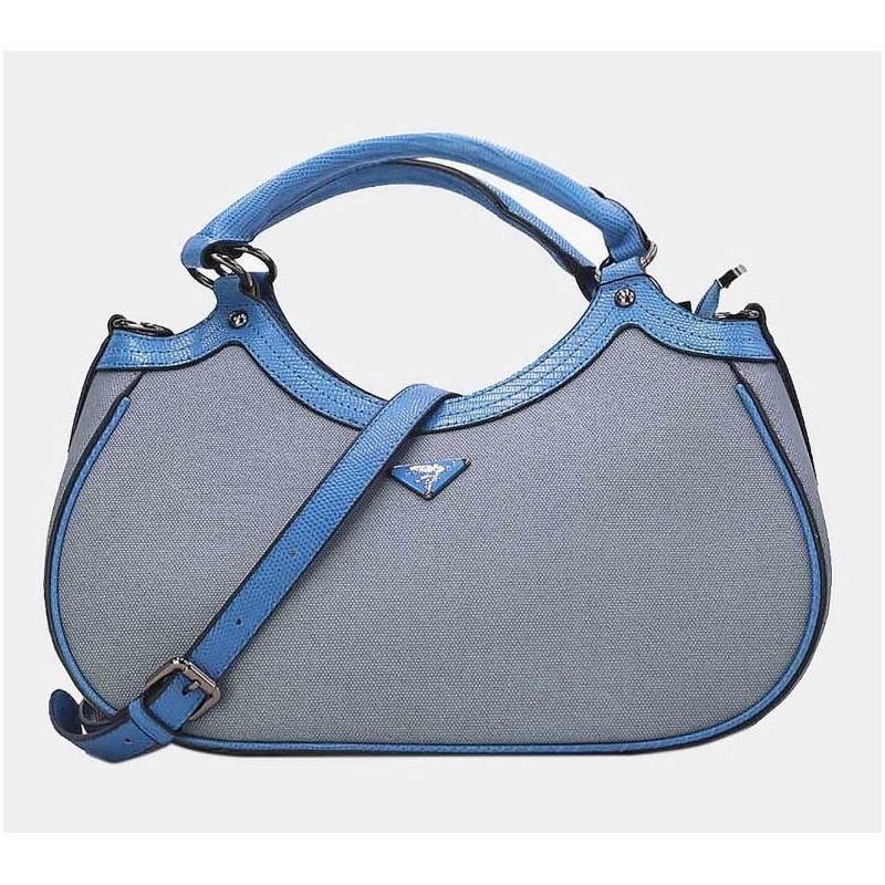 Sac à Main Tom et Eva Bleu Ciel Et Tissus