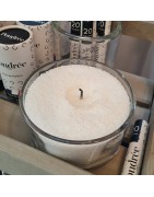 Bougie POUDREE PARIS Blanche, bougie en perles de cire