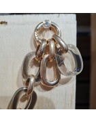 Bracelet Mada Kali en Métal Doré et Résine Gris Fumée ATELIER BLOW BIJOUX