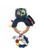 Anneau de Dentition Silicone Les Déglingos Mélimélos la Biche, Cyranos le Renard, Astros le Hibou et Kiprokos le Zèbre