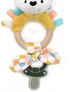 Anneau de Dentition Silicone Les Déglingos Mélimélos la Biche, Cyranos le Renard, Astros le Hibou et Kiprokos le Zèbre