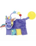 Hochet d'activités Les Déglingos la Biche,le Renard, le Hibou, le Zèbre, l'Autruche, le Lama