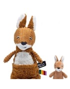 Alezou la Peluche Kangourou Maman Bébé, les Déglingos