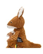 Alezou la Peluche Kangourou Maman Bébé, les Déglingos