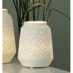 Lanterne Photophore en Porcelaine Blanche Räder Design