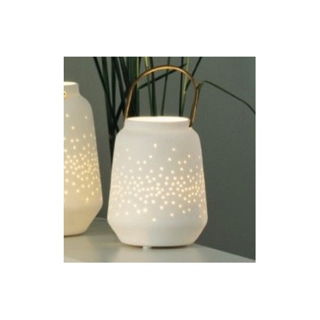 Lanterne Photophore en Porcelaine Blanche Räder Design