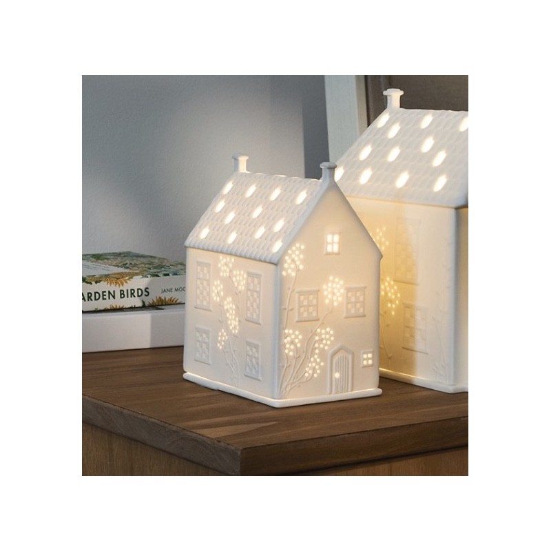 Maison de Campagne Photophore en Porcelaine Blanche Räder Design