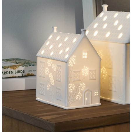 Maison de Campagne Photophore en Porcelaine Blanche Räder Design