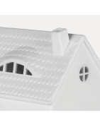 Grande Maison aux Lucarnes Photophore en Porcelaine Blanche Räder Design