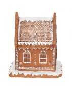 Maison en Polyrésine à Leds Style Pain d'Epices Marron Clayre et Eef