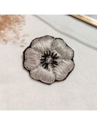 Broches Brodées Coeur, Chat, Oeil, Fleur, Milë Mila