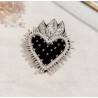 Broches Brodées Coeur, Chat, Oeil, Fleur, Milë Mila