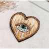 Broches Brodées Coeur, Chat, Oeil, Fleur, Milë Mila