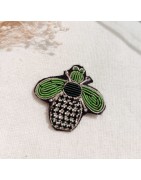 Broches Brodées Coeur, Chat, Oeil, Fleur, Milë Mila